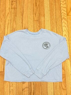 Zoe + Liv Pale Blue Long Sleeve Crewneck Tee